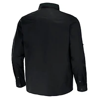 Collection NFL x Darius Rucker pour hommes par Fanatics Chemise boutonnée à manches longues en sergé convertible noire des Green Bay Packers