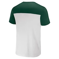 T-shirt colorblock pour homme de la collection NFL x Darius Rucker Fanatics blanc/vert des Green Bay Packers