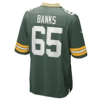 Maillot Nike Aaron Banks pour homme, vert, équipe des Green Bay Packers