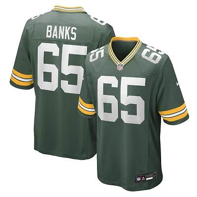 Men's Nike Aaron Banks  Green Bay Packers Team Game Jersey
