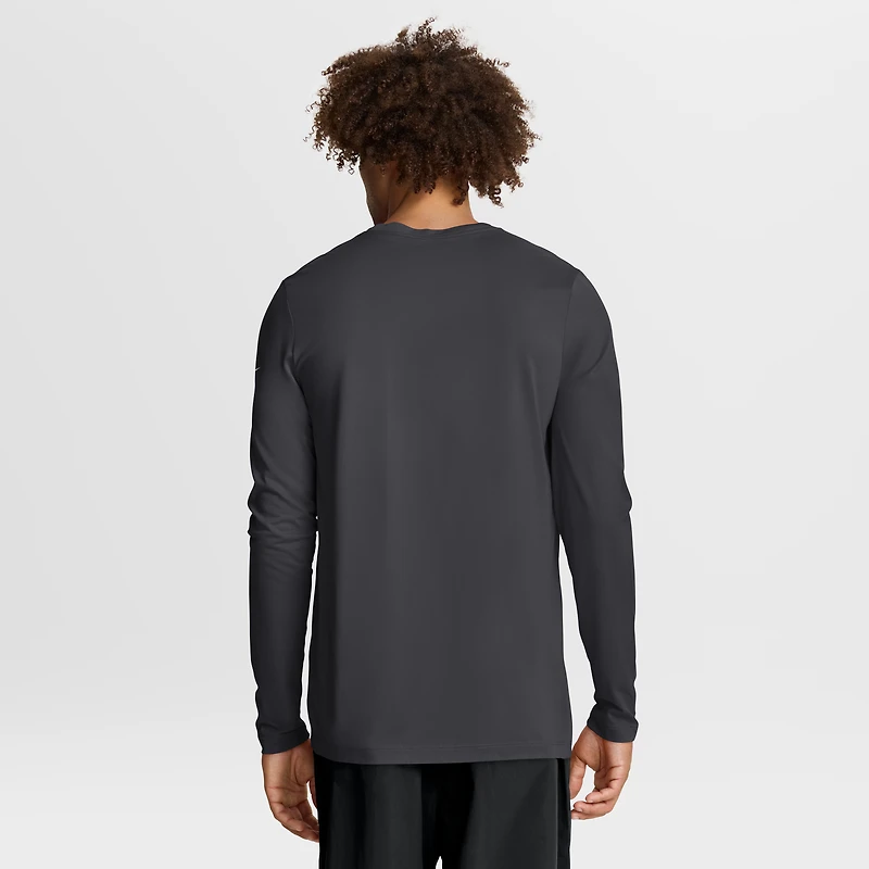 T-shirt Nike Primetime Legend Icon Performance à manches longues pour homme, anthracite