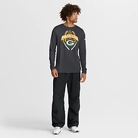 Men's Nike Anthracite Green Bay Packers Primetime Legend Icon Performance Long Sleeve T-Shirt
