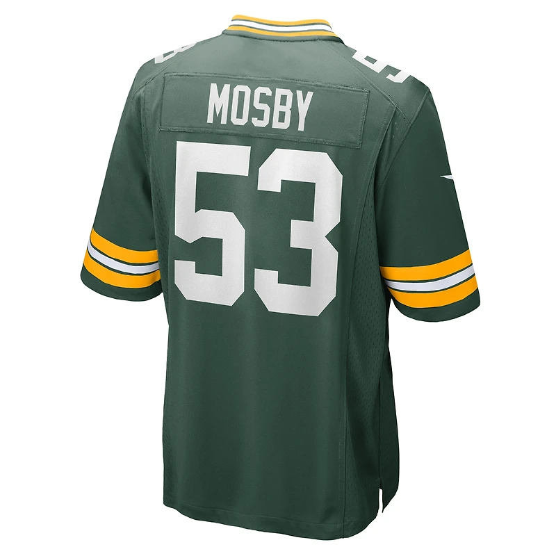 Maillot de match l'équipe Nike Arron Mosby Green Bay Packers pour homme