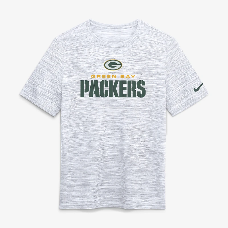 T-shirt de course Nike Ash Green Bay Packers Velocity Endurance Dri-FIT pour homme