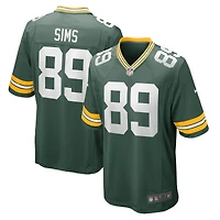 Maillot de match l'équipe Nike Ben Sims Green Bay Packers pour homme