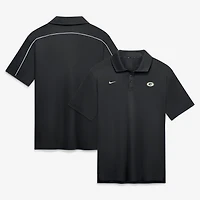 Polo Nike Green Bay Packers noir uni Dri-FIT pour homme