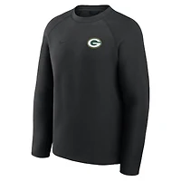 Sweat-shirt Nike Tech Fleece Raglan noir pour homme des Green Bay Packers