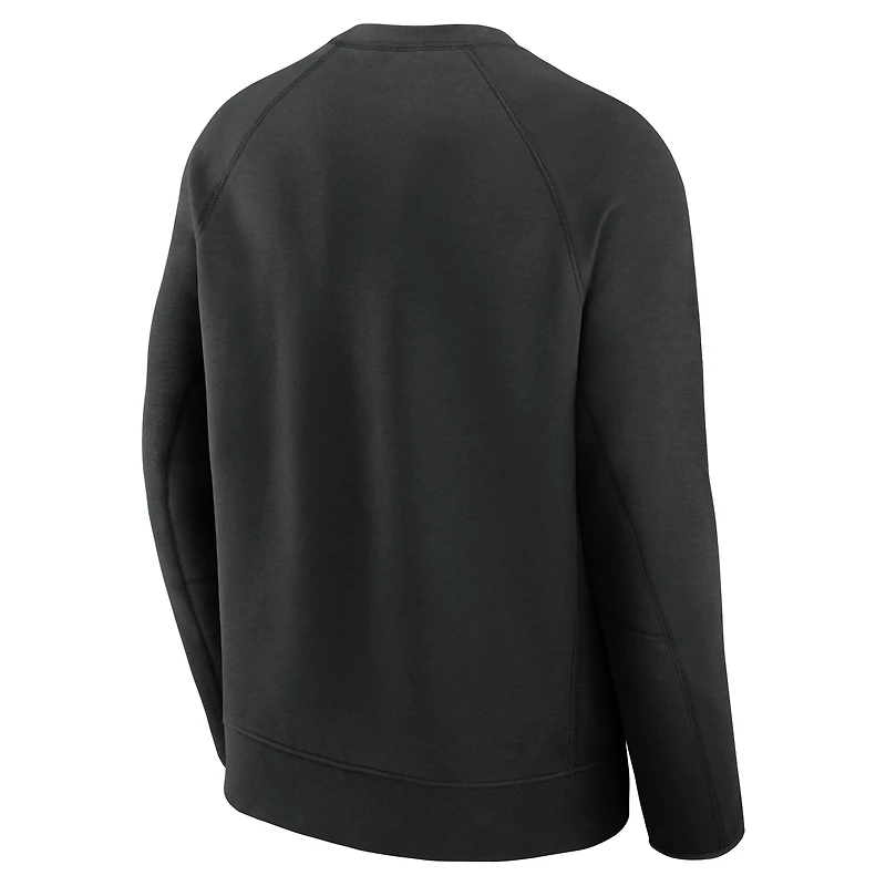 Sweat-shirt Nike Tech Fleece Raglan noir pour homme des Green Bay Packers