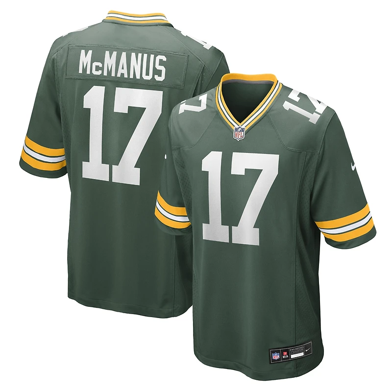 Maillot Nike Brandon McManus vert pour homme des Packers de Green Bay