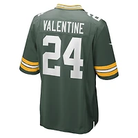 Maillot de match Nike Carrington Valentine pour homme, vert, Green Bay Packers