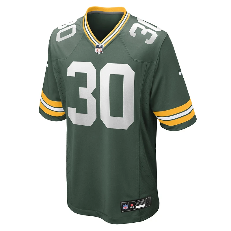 Maillot Nike Chris Brooks pour homme, vert, équipe des Green Bay Packers