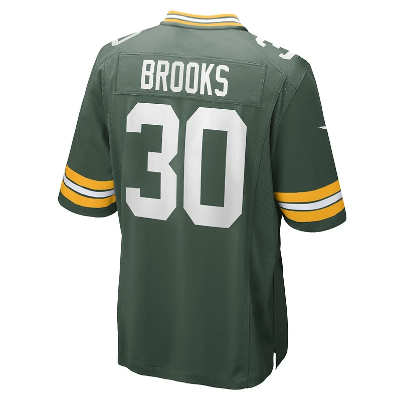 Maillot Nike Chris Brooks pour homme, vert, équipe des Green Bay Packers