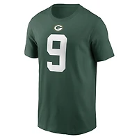 Men's Nike Christian Watson Green Bay Packers Player Name & Number T-Shirt