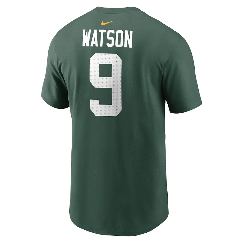 Men's Nike Christian Watson Green Bay Packers Player Name & Number T-Shirt