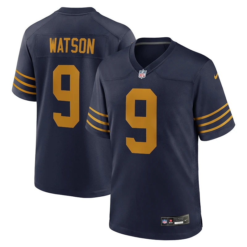 Maillot Nike Christian Watson bleu marine des Packers de Green Bay, édition 1923, pour homme