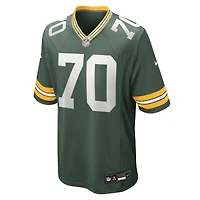 Maillot Nike Darian Kinnard pour homme, vert, équipe des Green Bay Packers