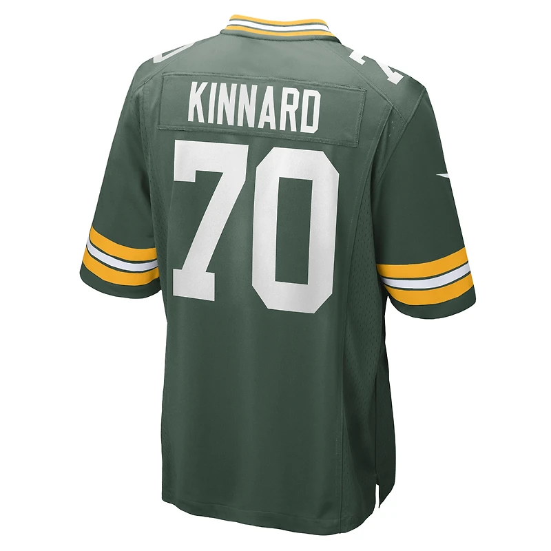 Maillot Nike Darian Kinnard pour homme, vert, équipe des Green Bay Packers