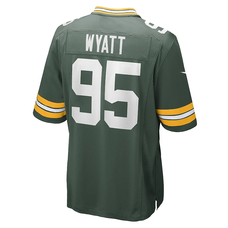 Maillot de match joueur Nike Devonte Wyatt Green Bay Packers pour homme