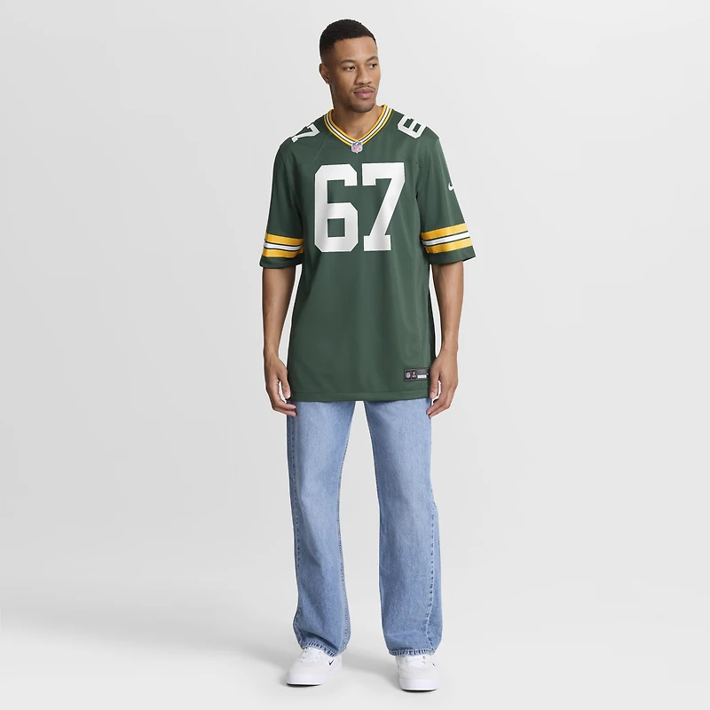 Maillot Nike Donovan Jennings vert pour homme, équipe des Packers de Green Bay
