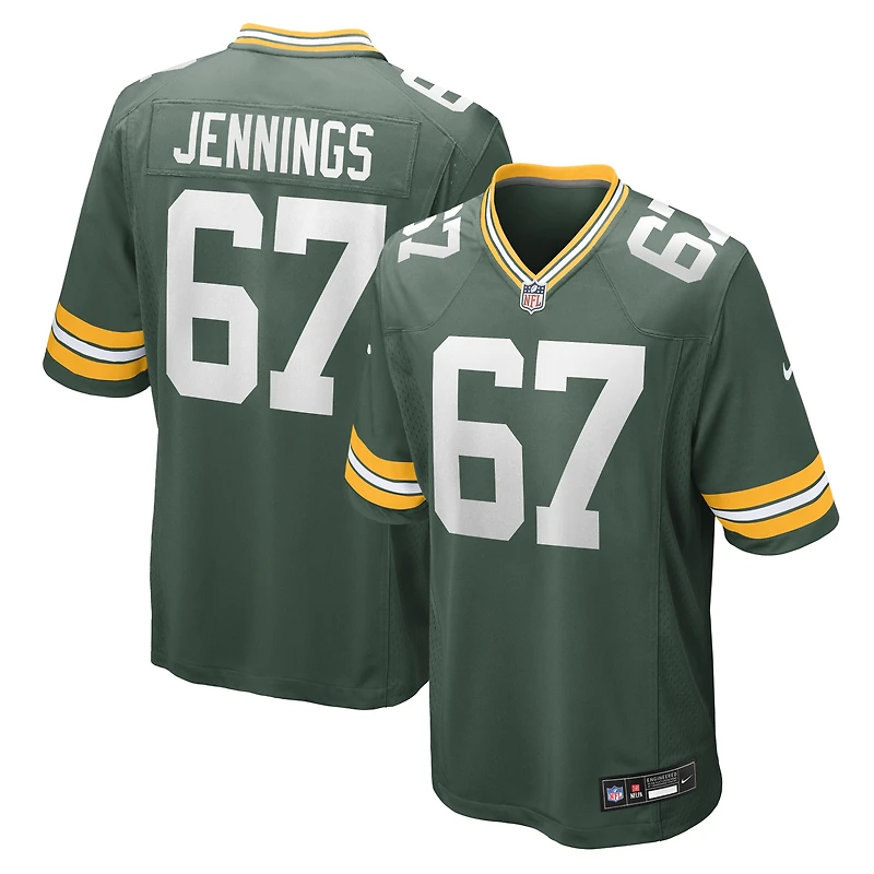 Men's Nike Donovan Jennings Green Bay Packers Team Game Jersey