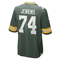 Maillot de match Nike Elgton Jenkins vert Green Bay Packers pour homme