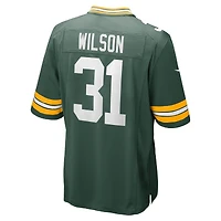 Maillot de match Nike Emanuel Wilson pour homme, vert, Green Bay Packers