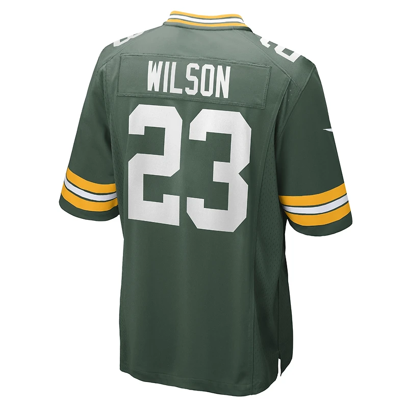 Maillot Nike Emanuel Wilson vert pour homme des Packers de Green Bay