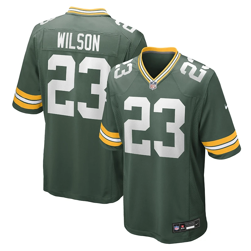 Maillot Nike Emanuel Wilson vert pour homme des Packers de Green Bay