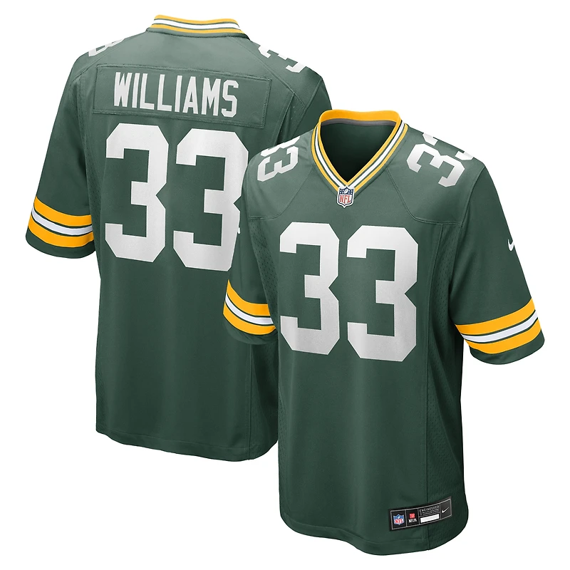 Maillot de match Nike Evan Williams Green Bay Packers pour homme