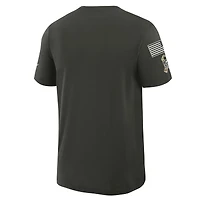 Men's Nike Forest Green Bay Packers 2025 Salute to Service Sideline Slub Dri-FIT T-Shirt