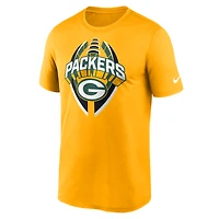 Men's Nike Gold Green Bay Packers Legend Icon Performance T-Shirt