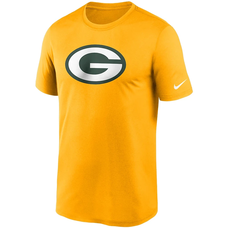 T-shirt Performance Essential Legend Logo des Green Bay Packers Nike doré pour homme