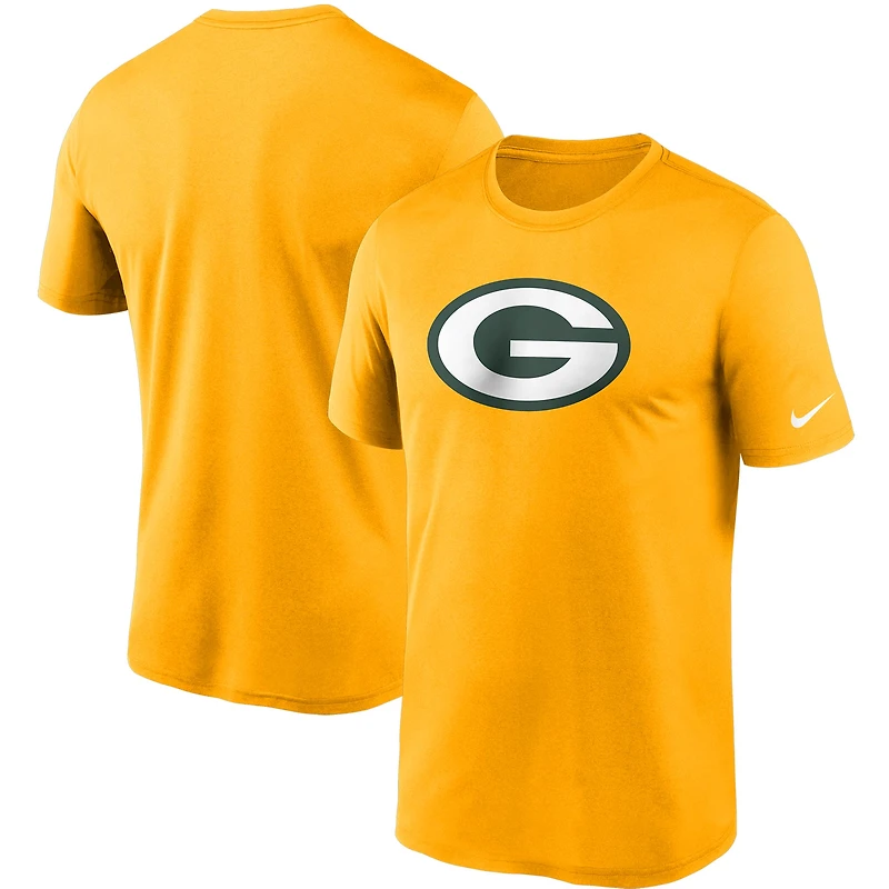 T-shirt Performance Essential Legend Logo des Green Bay Packers Nike doré pour homme