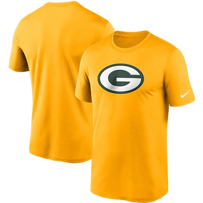 T-shirt Performance Essential Legend Logo des Green Bay Packers Nike doré pour homme