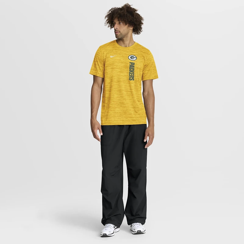 T-shirt Nike Velocity Dri-FIT doré Green Bay Packers pour homme