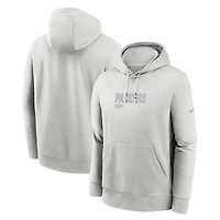 Sweat à capuche Nike gris pour homme des Green Bay Packers Edge Pack French Terry Club