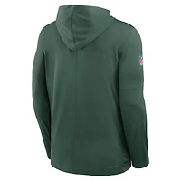 T-shirt à capuche manches longues Nike Green Bay Packers 2025 Sideline Pure Fury Dri-FIT pour homme