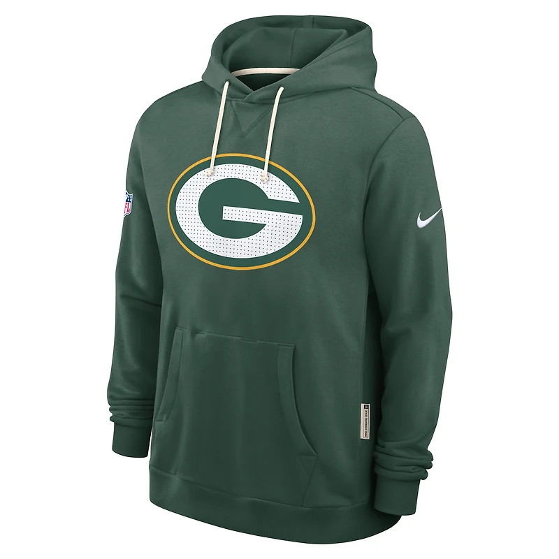 Sweat à capuche Nike Green Bay Packers 2025 Sideline Standard Issue Club Dri-FIT pour homme
