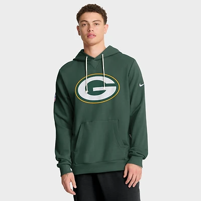 Sweat à capuche Nike Green Bay Packers 2025 Sideline Standard Issue Club Dri-FIT pour homme