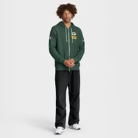 Sweat à capuche Nike Green Bay Packers 2025 Sideline Standard Issue Utility Player Dri-FIT entièrement zippé pour homme