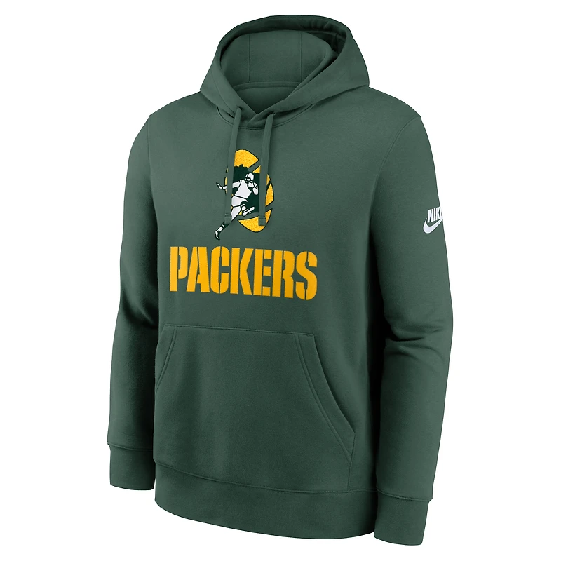 Sweat à capuche Nike Green Bay Packers Best Season Rewind Club pour homme