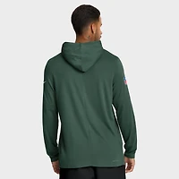Men's Nike Green Bay Packers Big & Tall Sideline Dri-FIT Long Sleeve Hoodie T-Shirt