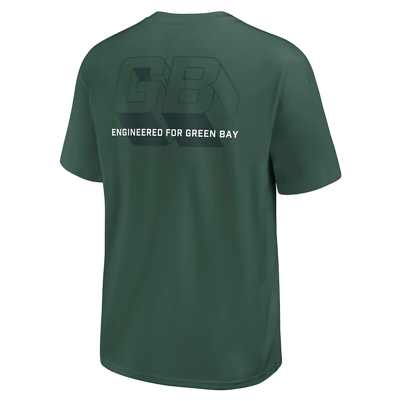 T-shirt Nike vert pour homme « Dominate The Game » des Packers de Green Bay
