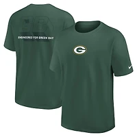 T-shirt Nike vert pour homme « Dominate The Game » des Packers de Green Bay