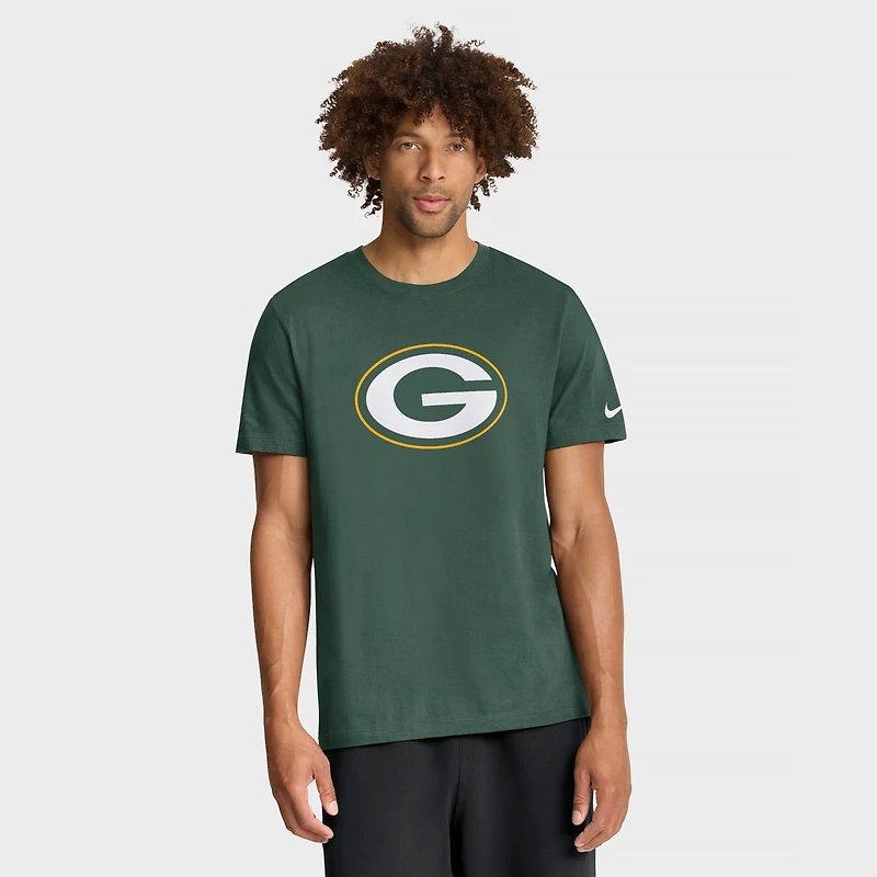 T-shirt Nike vert Green Bay Packers Essential Logo pour homme