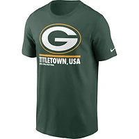 T-shirt Nike vert Green Bay Packers Hometown Collection pour homme