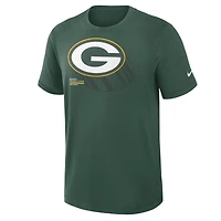 T-shirt Nike Green Bay Packers Left End Run Slub Performance pour homme