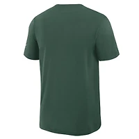 T-shirt Nike Green Bay Packers Left End Run Slub Performance pour homme