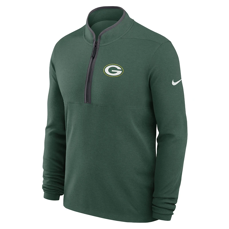 Pull Nike Green Bay Packers léger Victory Dri-FIT à demi-zip pour homme