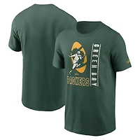 T-shirt Nike Lockup Essential vert Green Bay Packers pour homme